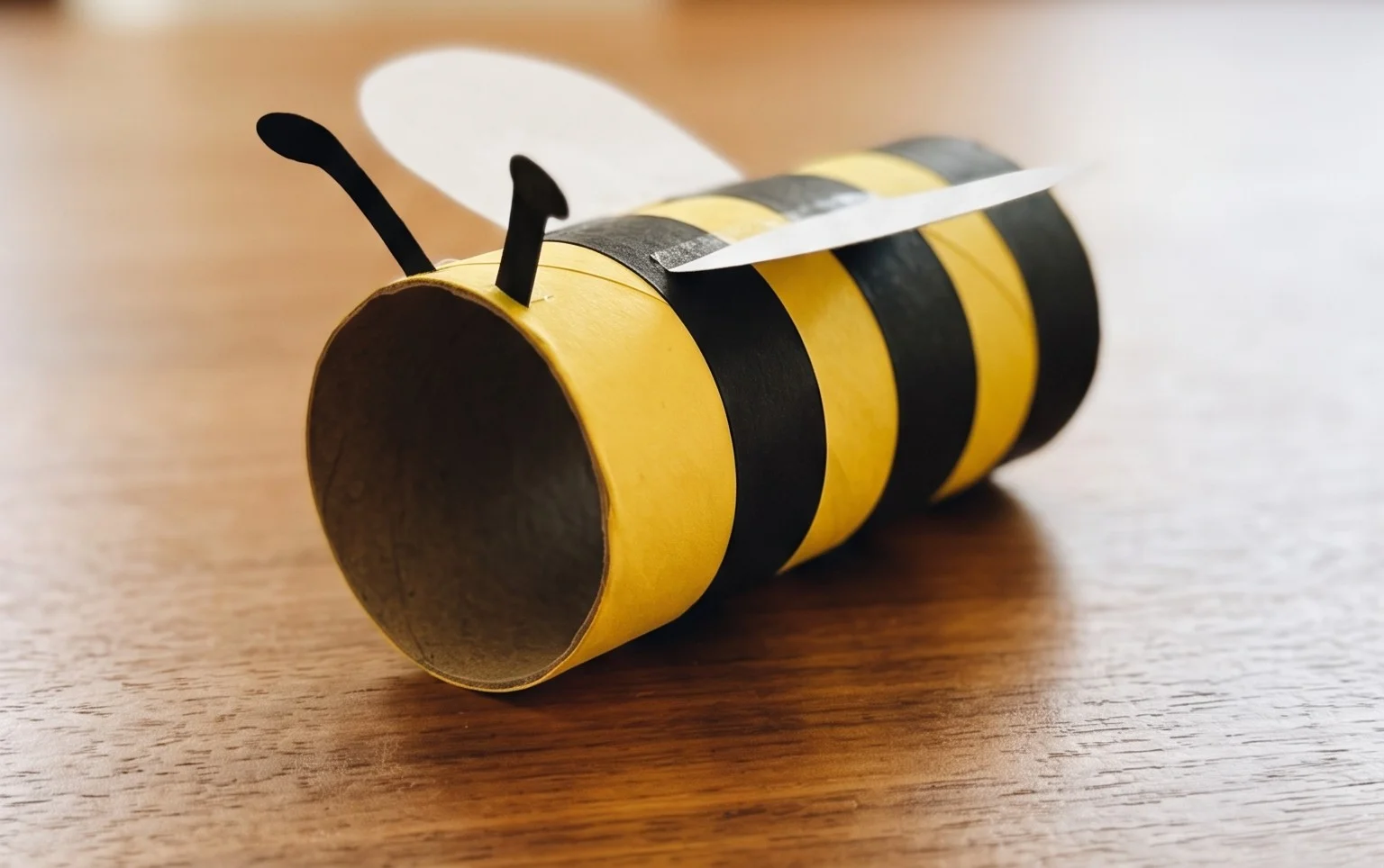 Cardboard Tube Flying Bee Craft